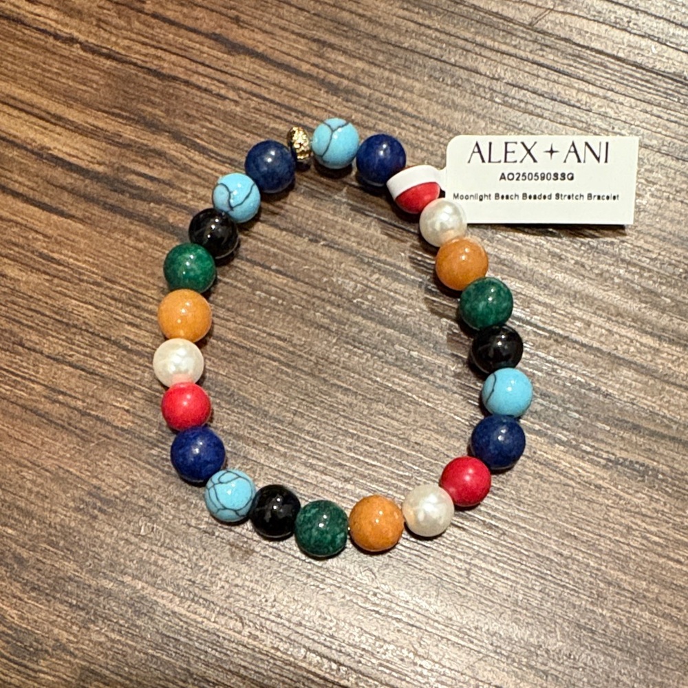 Alex and Ani Moonlight Beach Beaded Bracelet